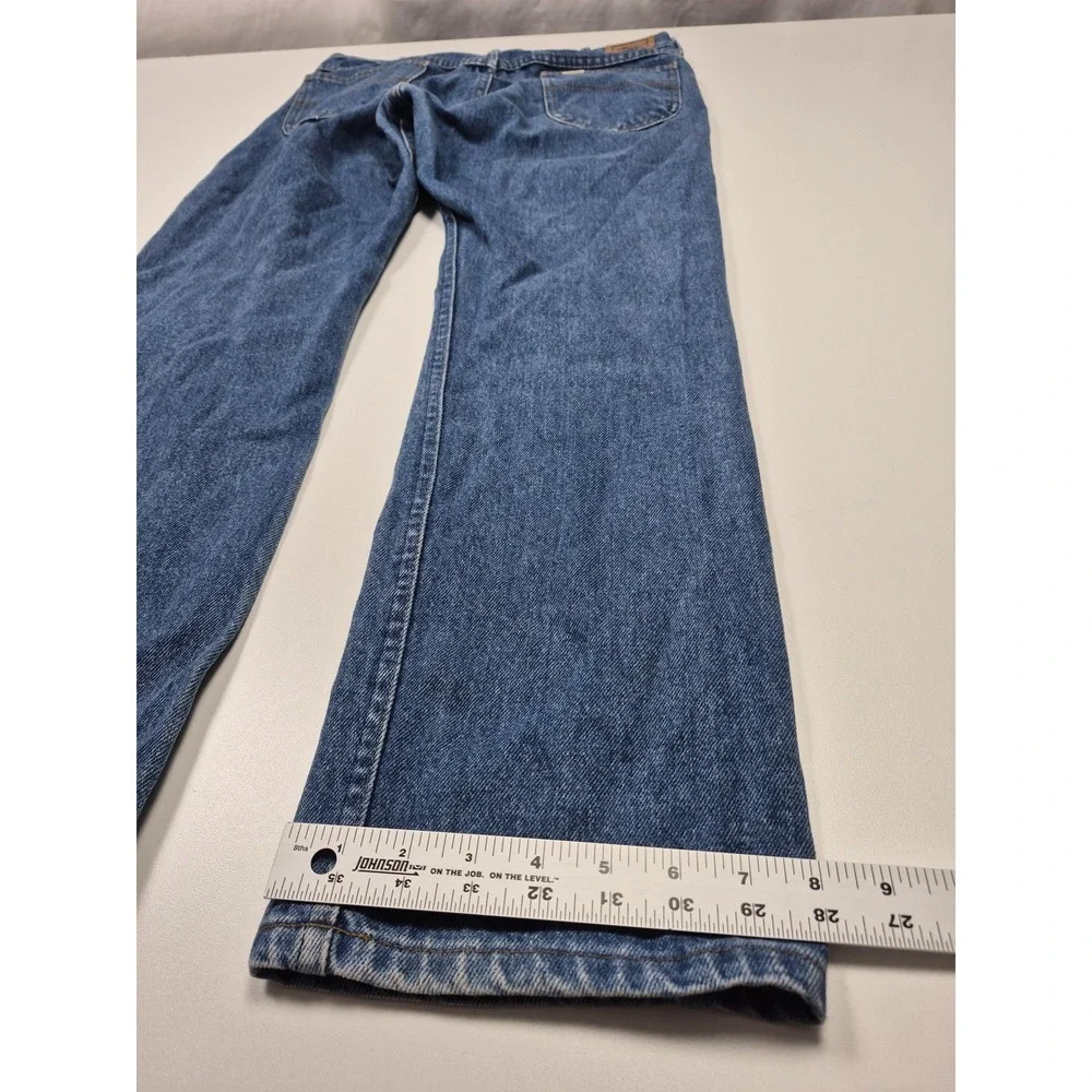 VTG L.L. Bean Jeans Mens 35x31 Blue Straight Leg Denim Regular Fit Made in USA